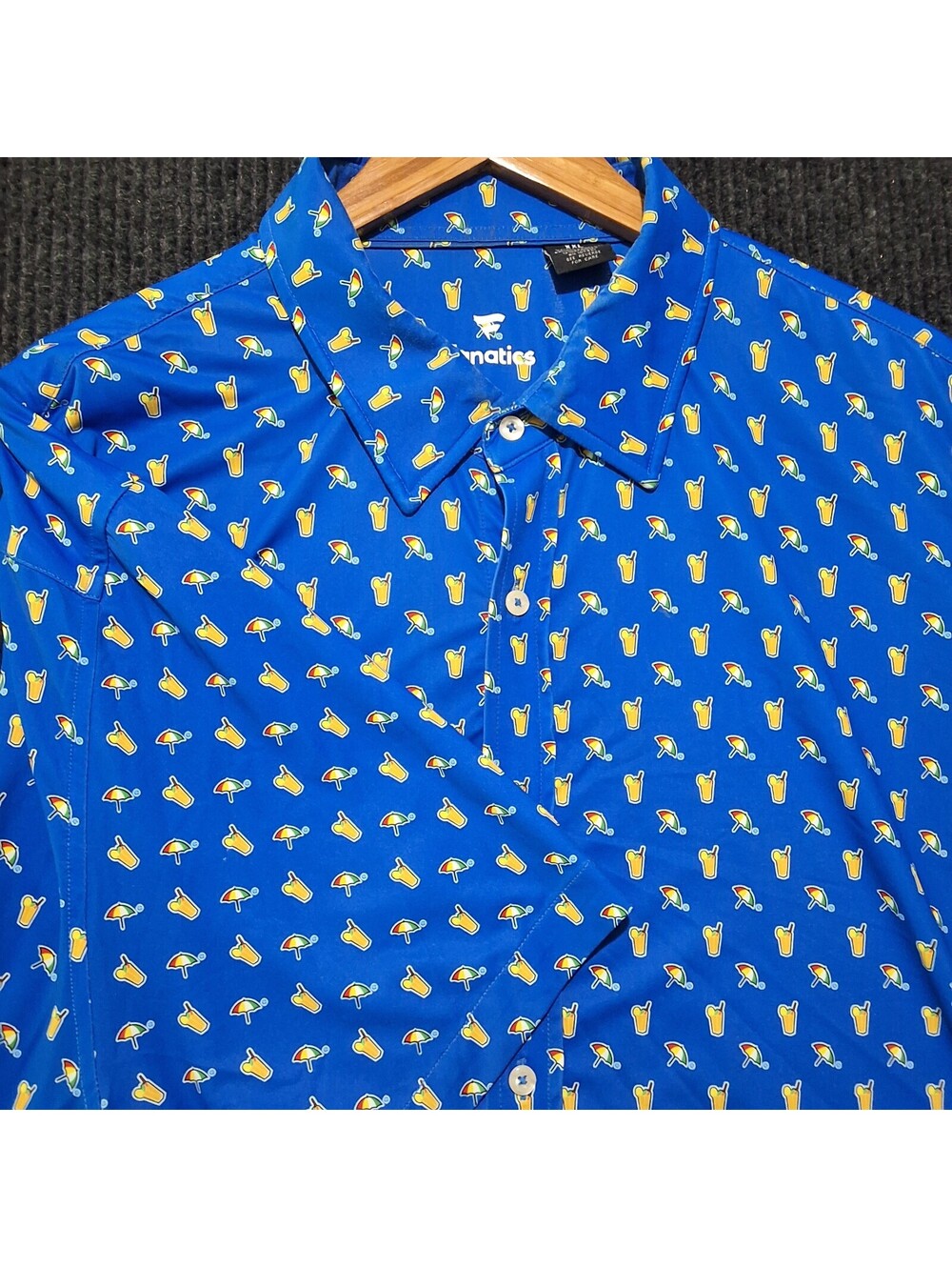 Arnold Palmer Invitational Fanatics Button up XXL Blue Umbrellas and Drinks